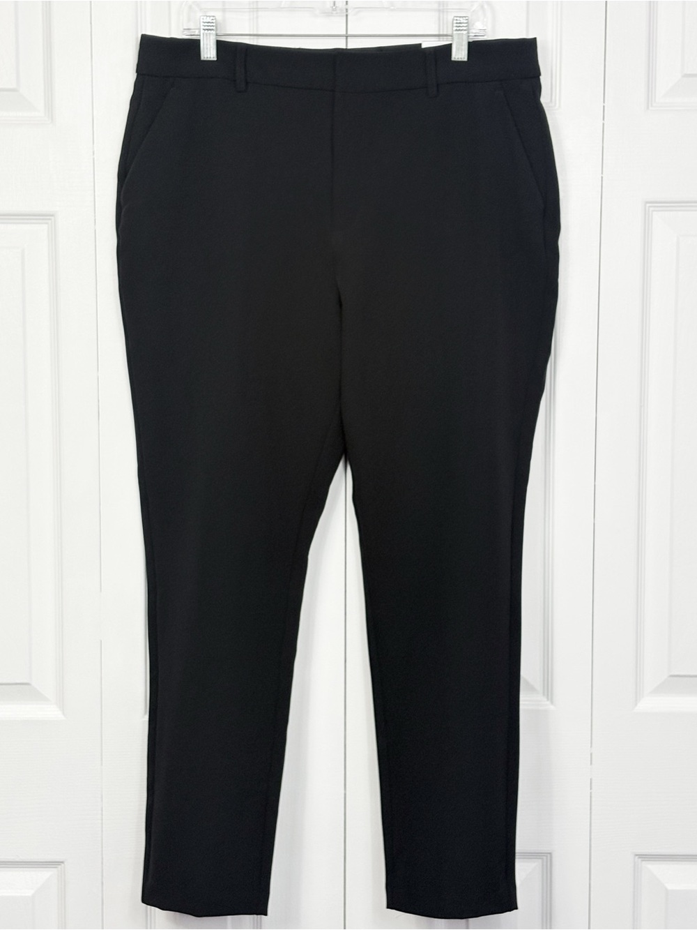 NWT Nine West Black Sculpting Stretch Magic Waist Skinny Dress Pants 16